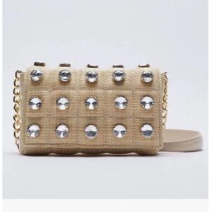 Zara Quilted Rhinestone Bag